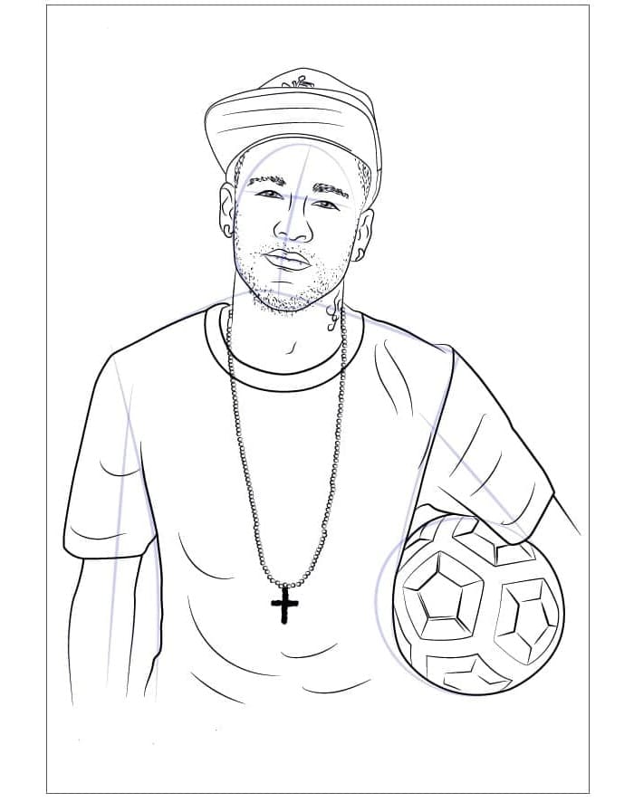 kostenloser ausdruck von neymar ausmalbilder