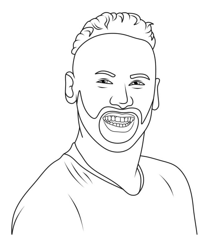 lachender neymar ausmalbilder
