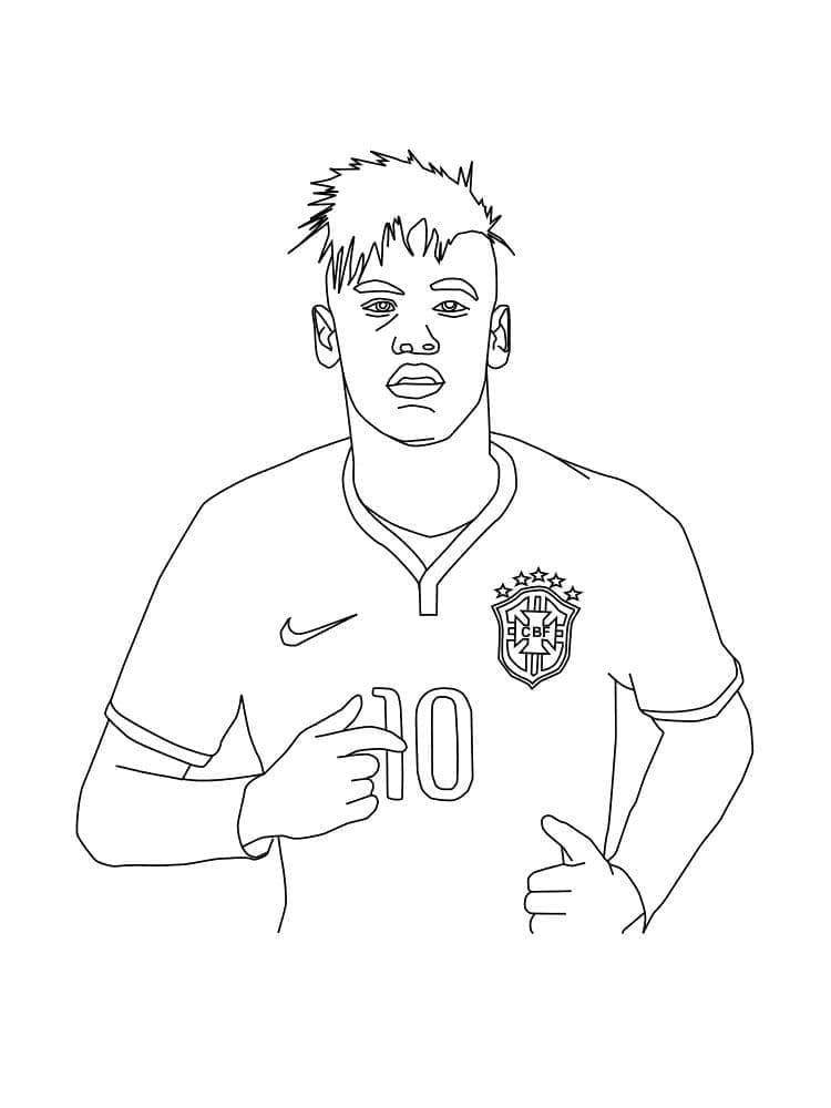 neymar kostenlos ausmalbilder
