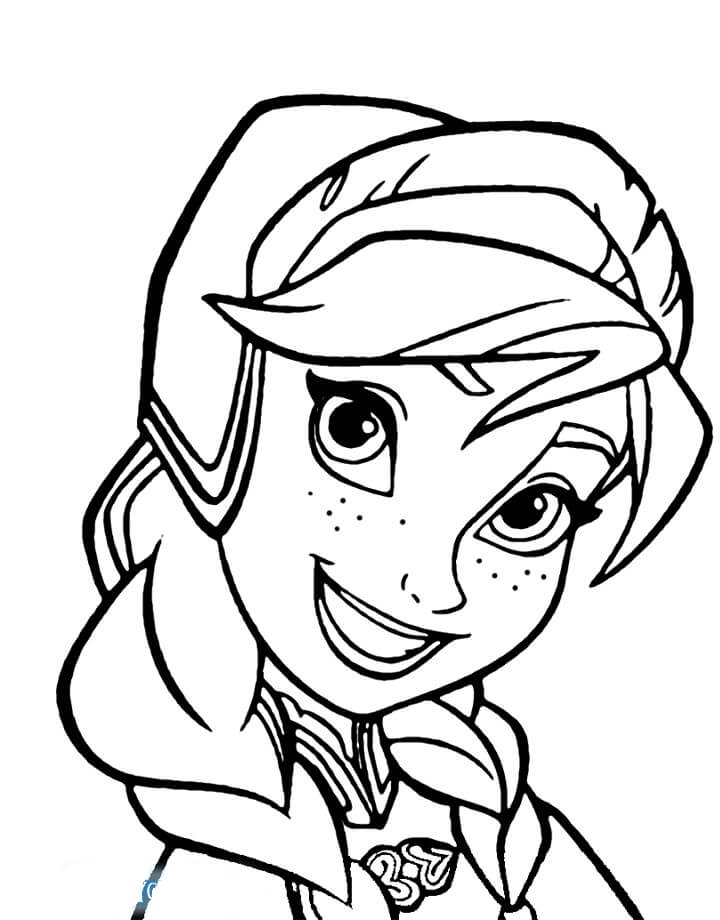 anna para colorear