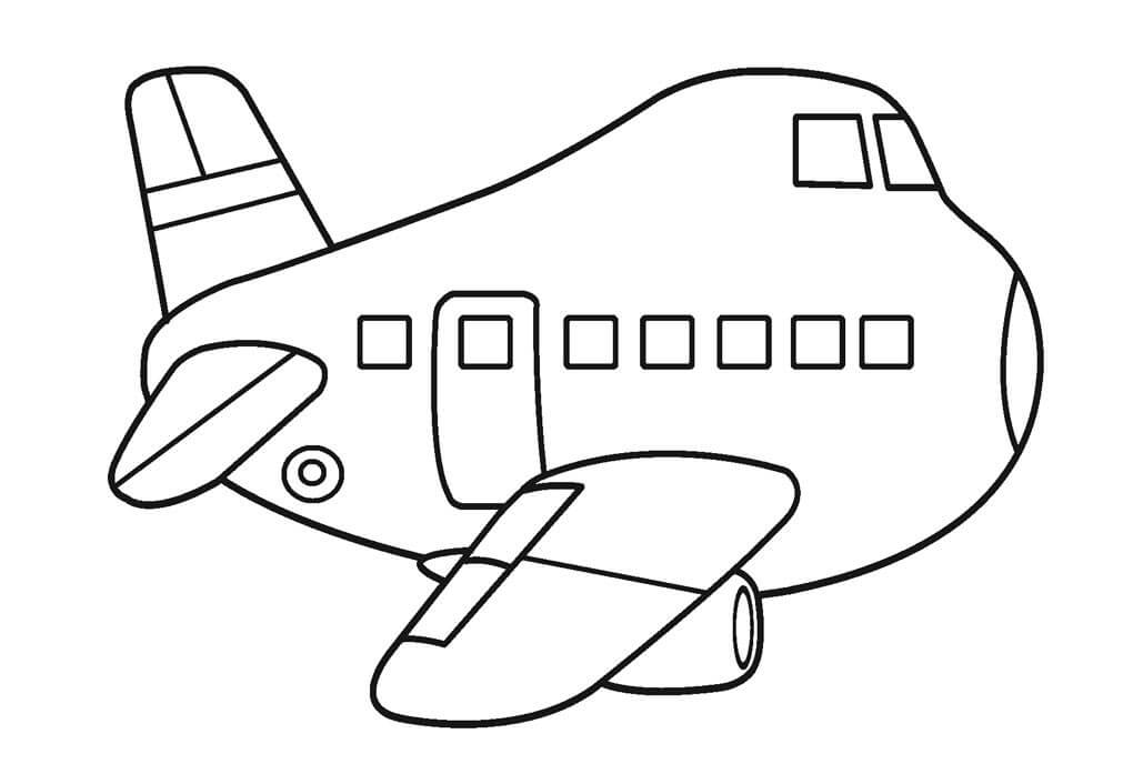 aviones para colorear