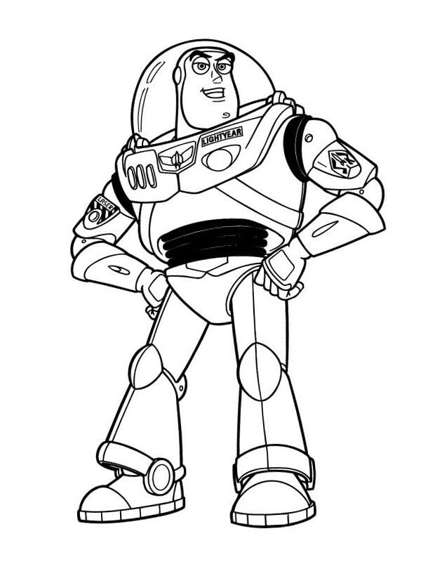 buzz lightyear para colorear