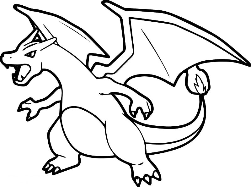 charizard pokemon para colorear