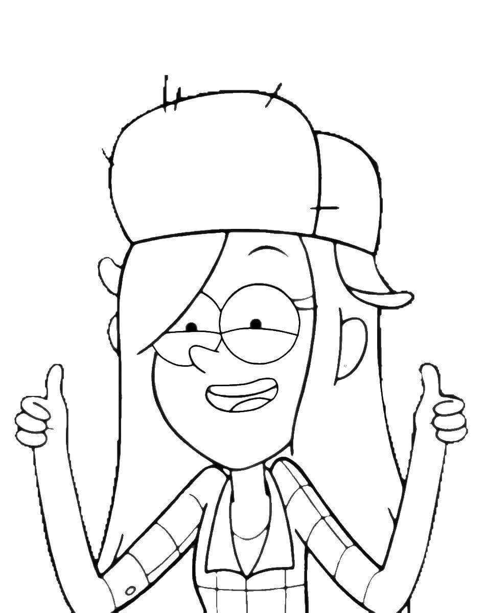dibujo de gravity falls para imprimir gratis