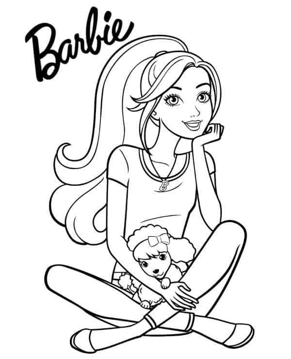 dibujos de barbie para imprimir y colorear
