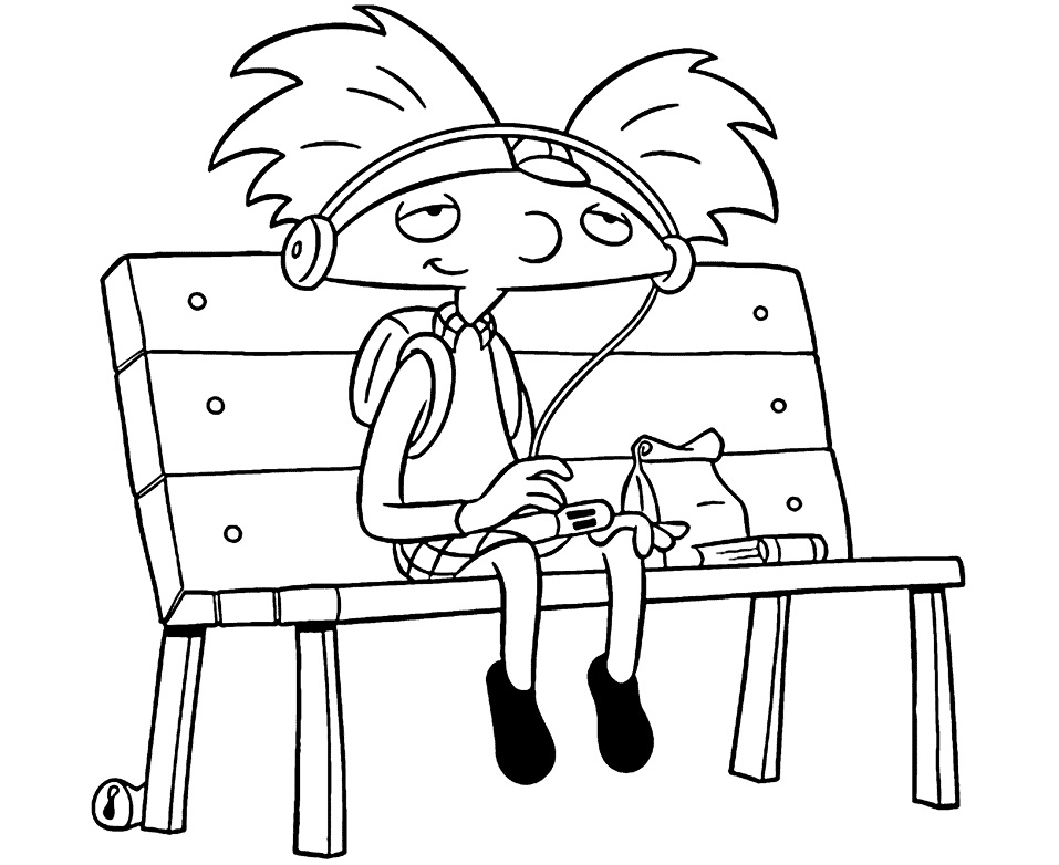 dibujos de arnold para colorear