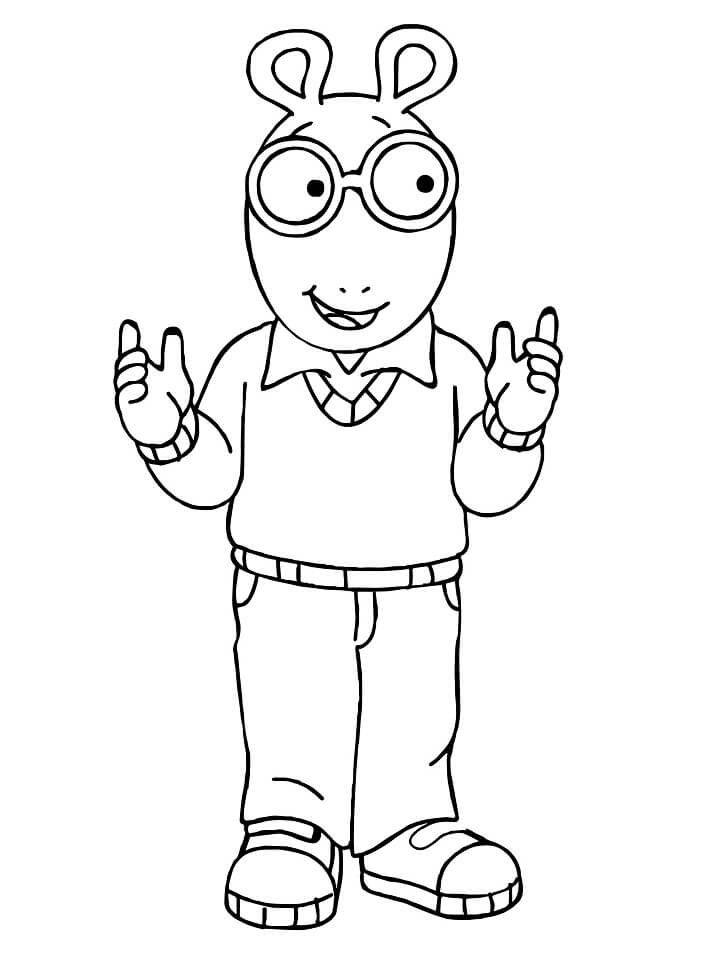 dibujos de arthur read para colorear gratis