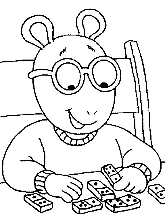 dibujos de arthur read para colorear y imprimir