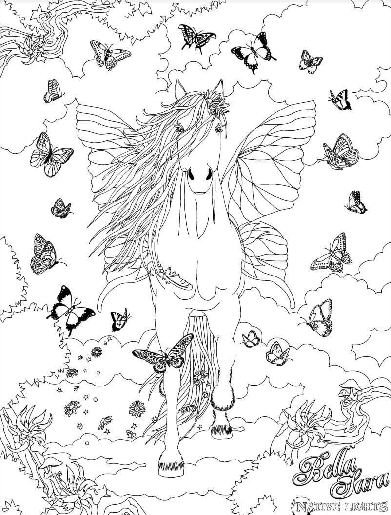 dibujos de bella sara para imprimir y colorear