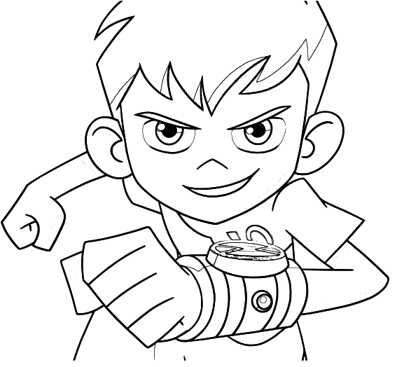 dibujos de ben 10 para imprimir e colorir gratis
