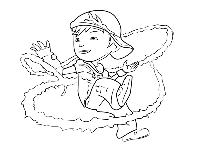 dibujos de boboiboy para colorear