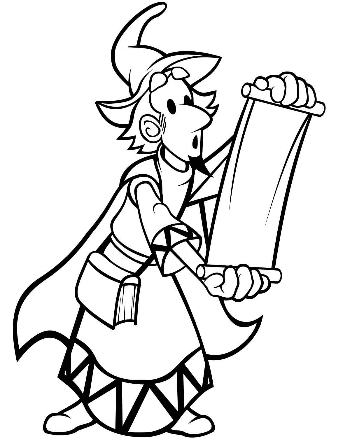 dibujos de mago para colorear