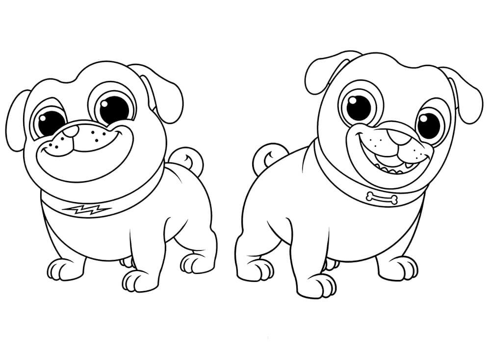 dibujos de puppy dog pals para imprimir y colorear