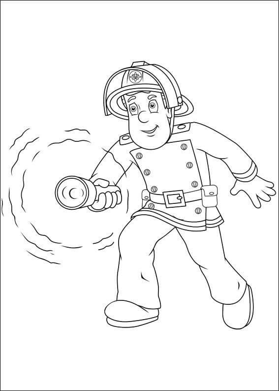 dibujos de sam el bombero para colorear