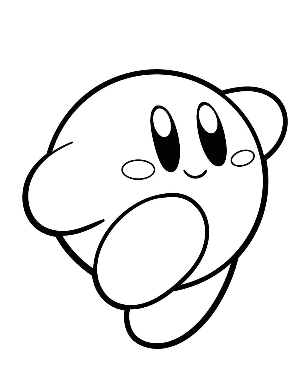 kirby para colorear