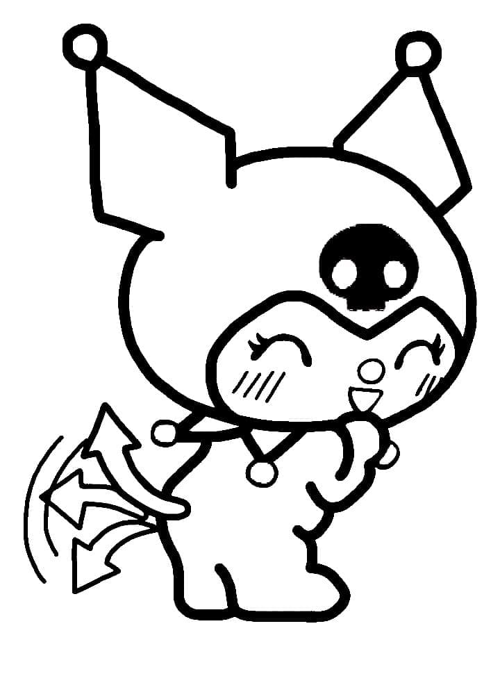 kuromi para colorear