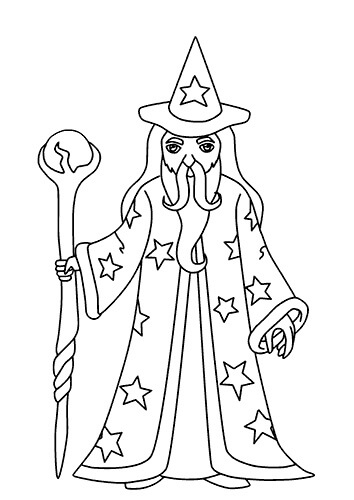 mago para colorear