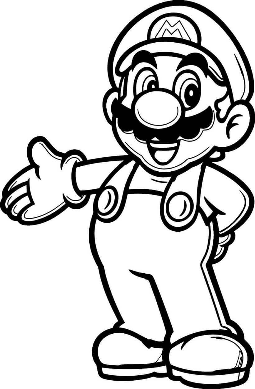 mario para colorear