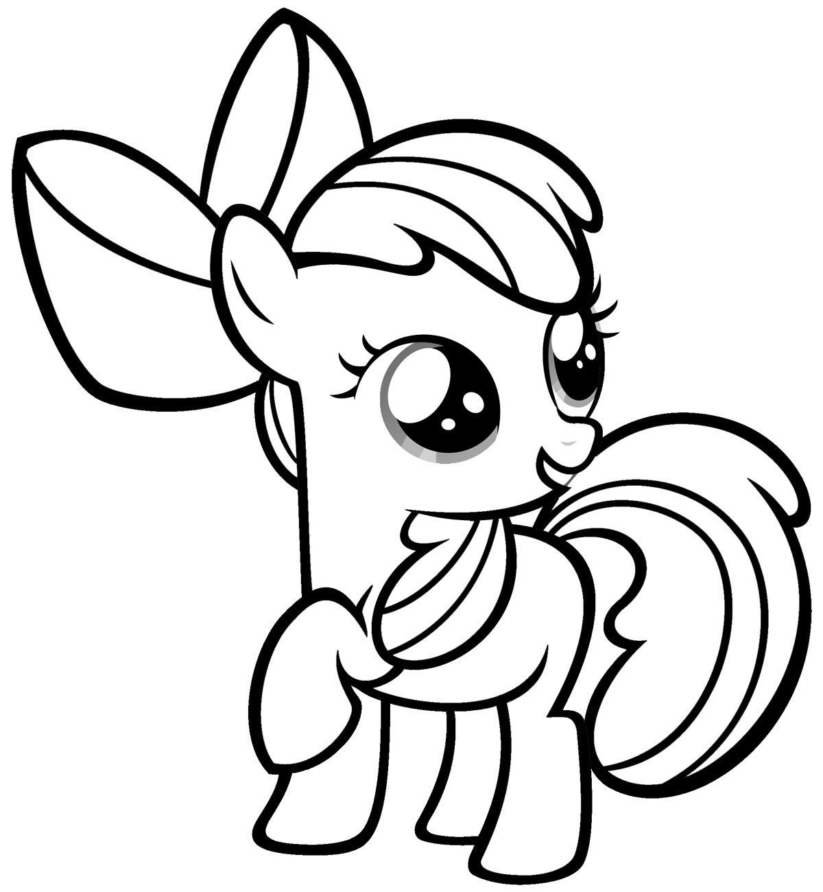 mi pequena pony para colorear