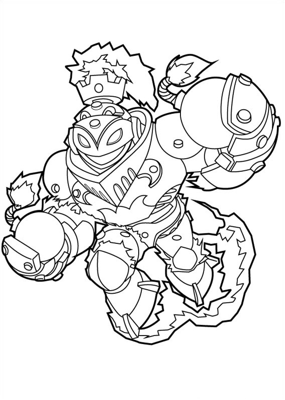 skylander para colorear