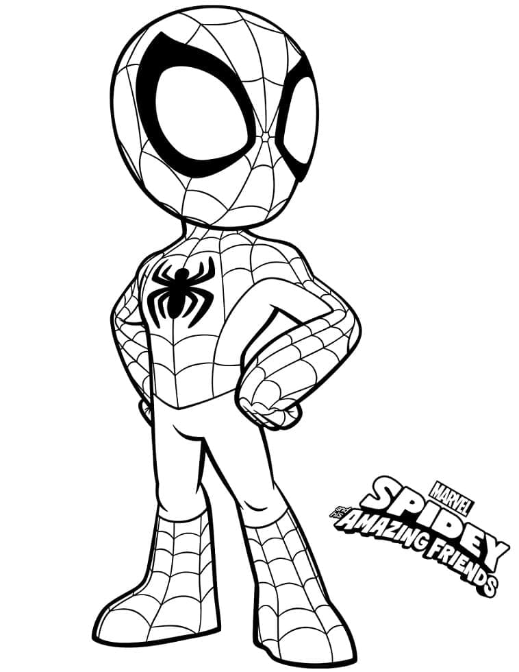 spiderman para colorear