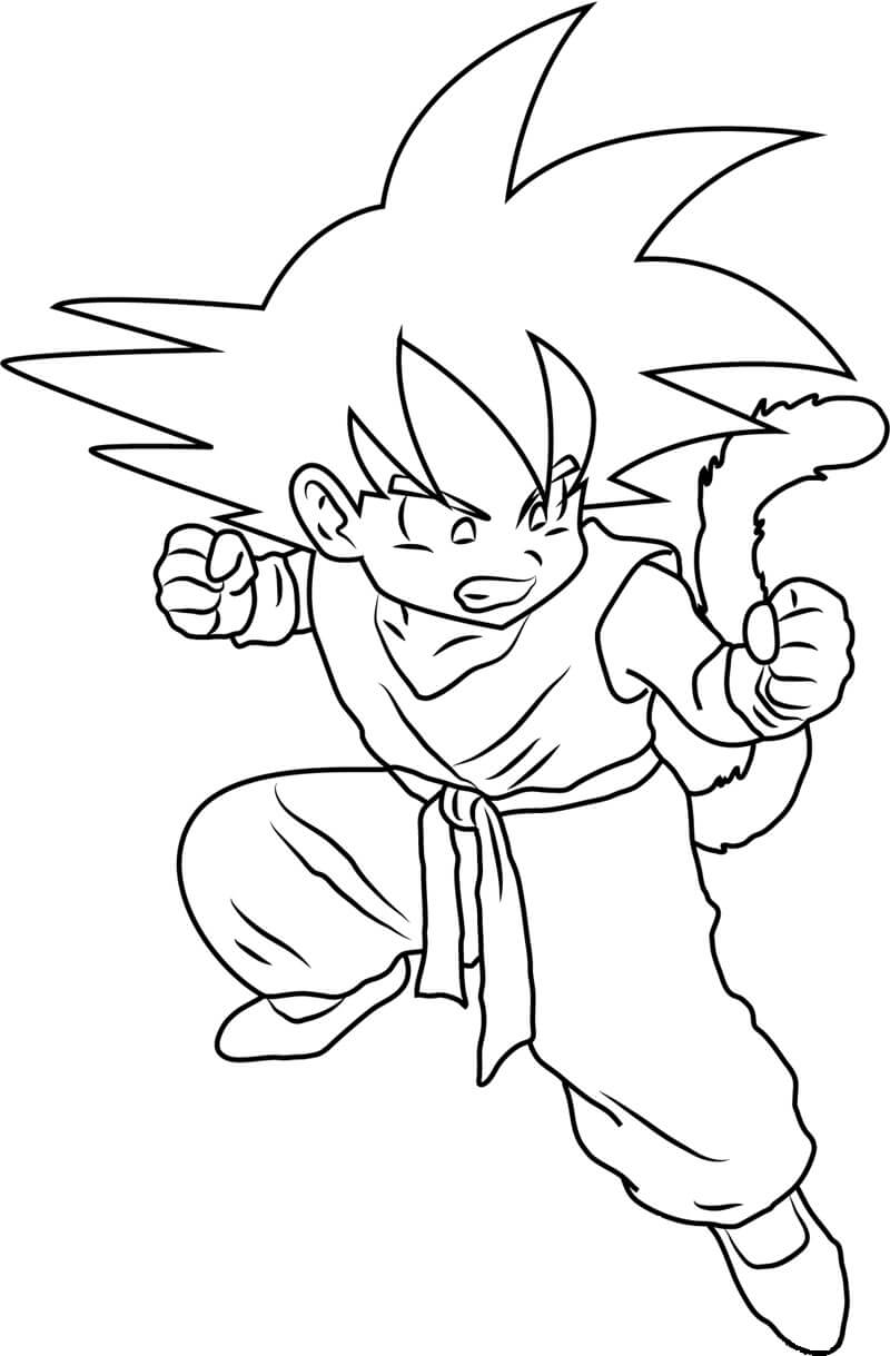 niño enojado goku