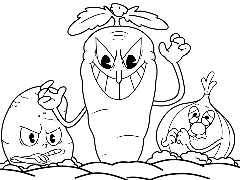 colorear dibujos de el paquete raíz
