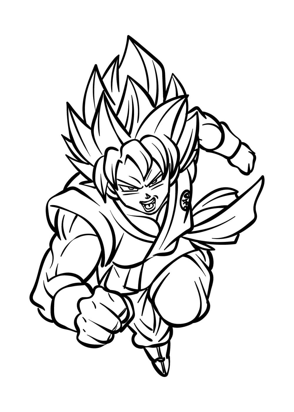 dibujo goku para descargar gratis