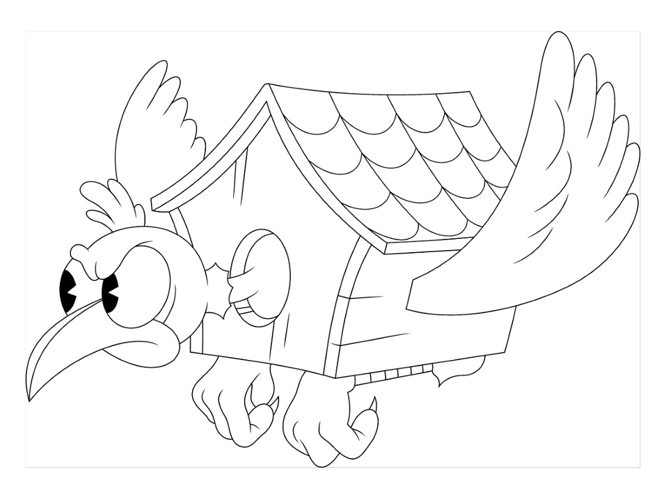 dibujos wally warbles de cuphead para colorear