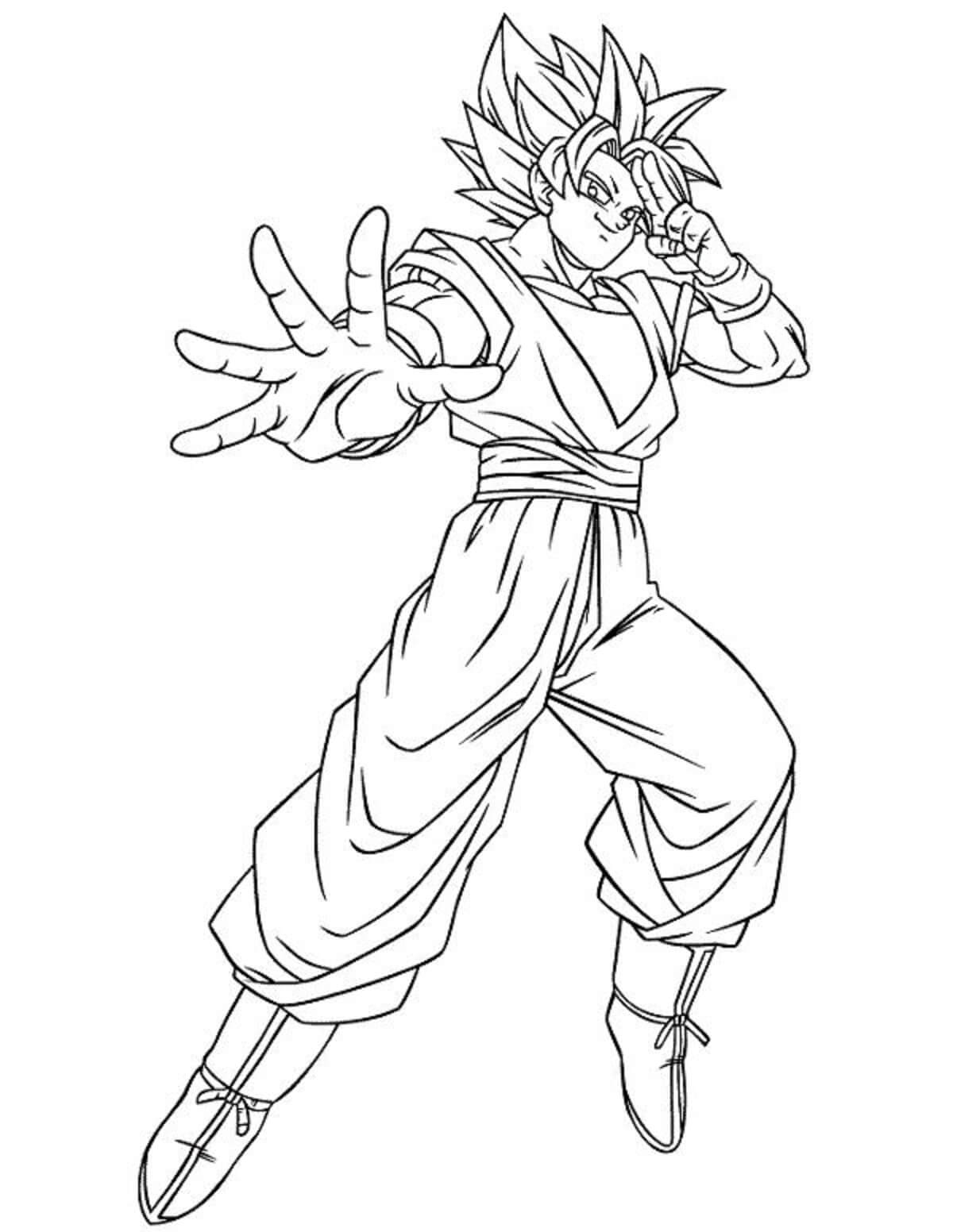 goku sonriendo ssj2