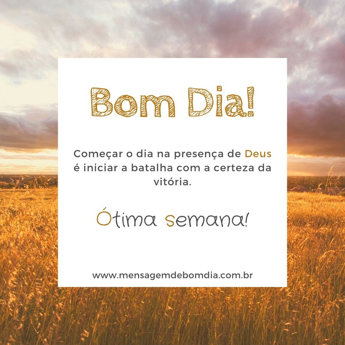 Começar o dia na presença de Deus Começar o dia na presença de Deus
