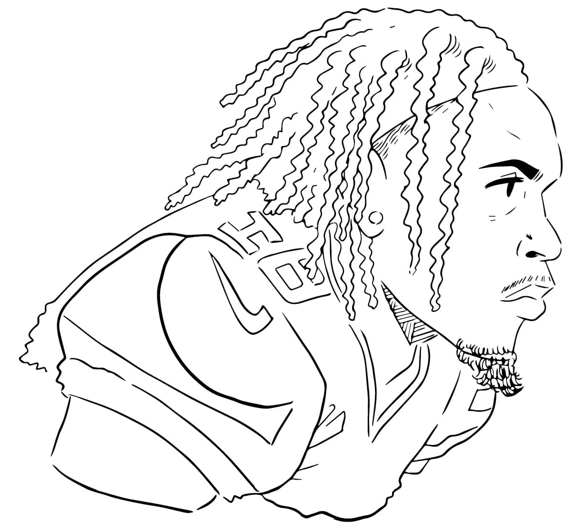 cool justin jefferson coloring page