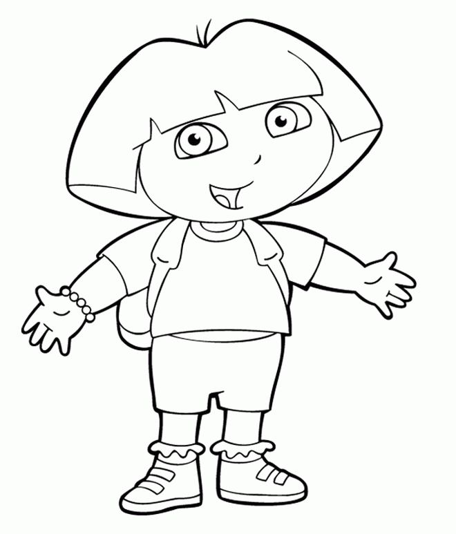 52 Desenhos da Dora para Imprimir e Colorir