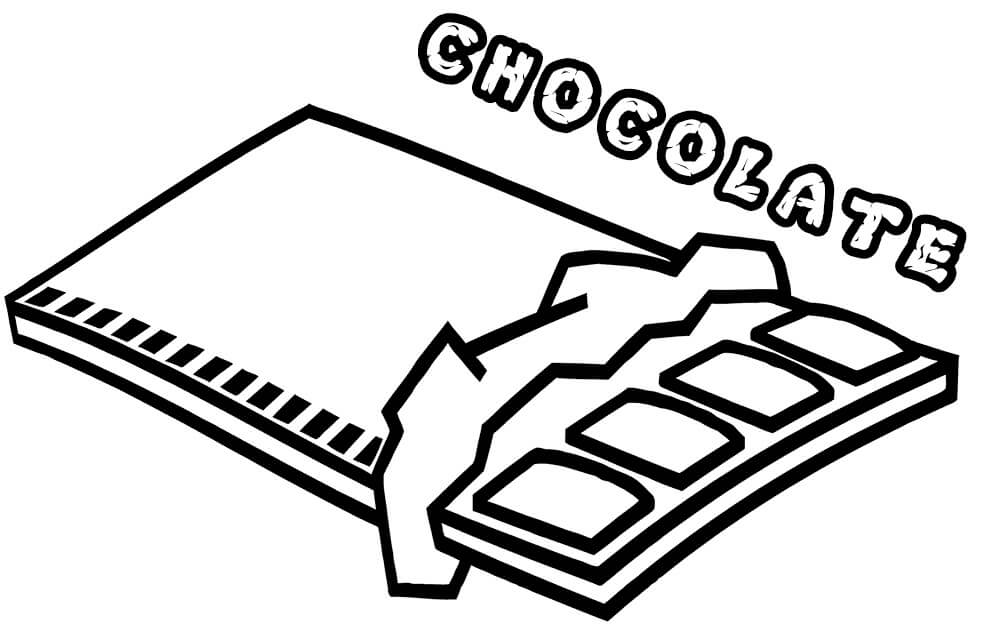 Desenho de Bolo de chocolate para colorir