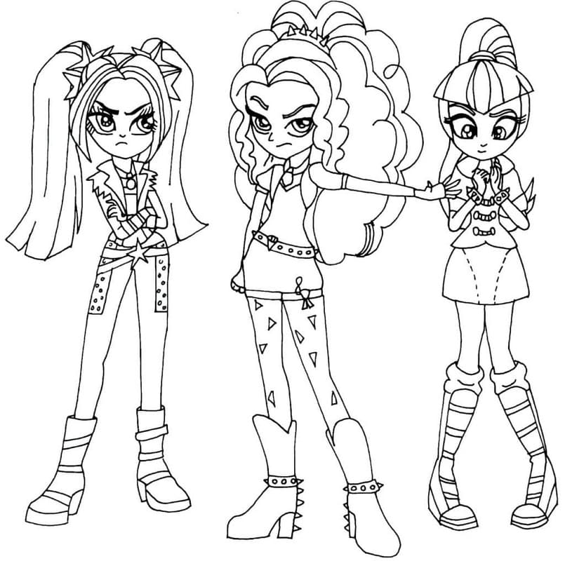 Desenhos Para Pintar - Desenhos das Equestria Girls My Little Pony