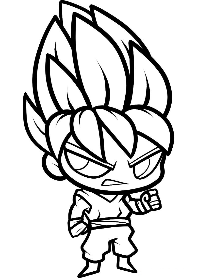 50+ Desenhos de Goku para colorir - Pop Lembrancinhas