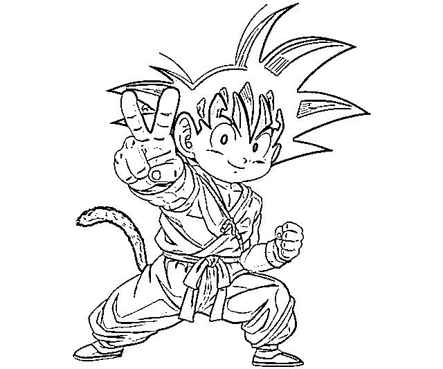 Desenhos do Goku para Imprimir e Colorir