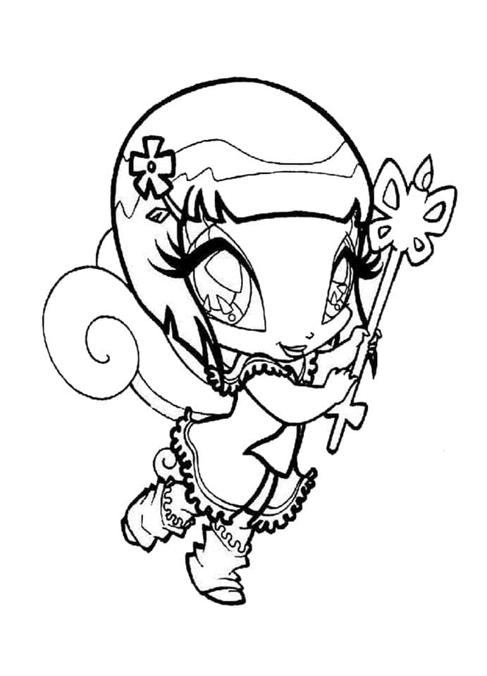 Pop Pixie para Colorir