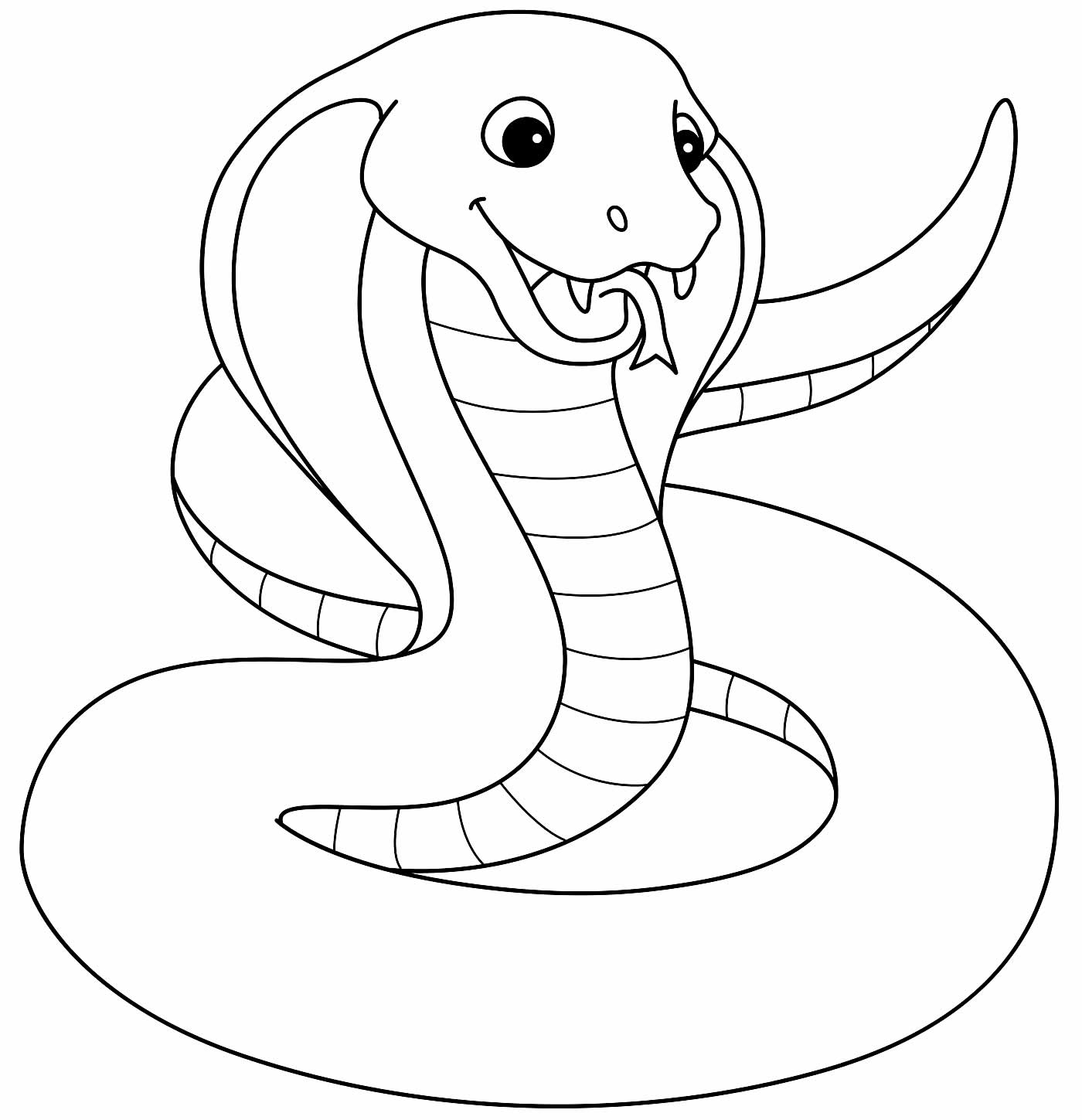 Desenho de Serpente grande para Colorir - Colorir.com