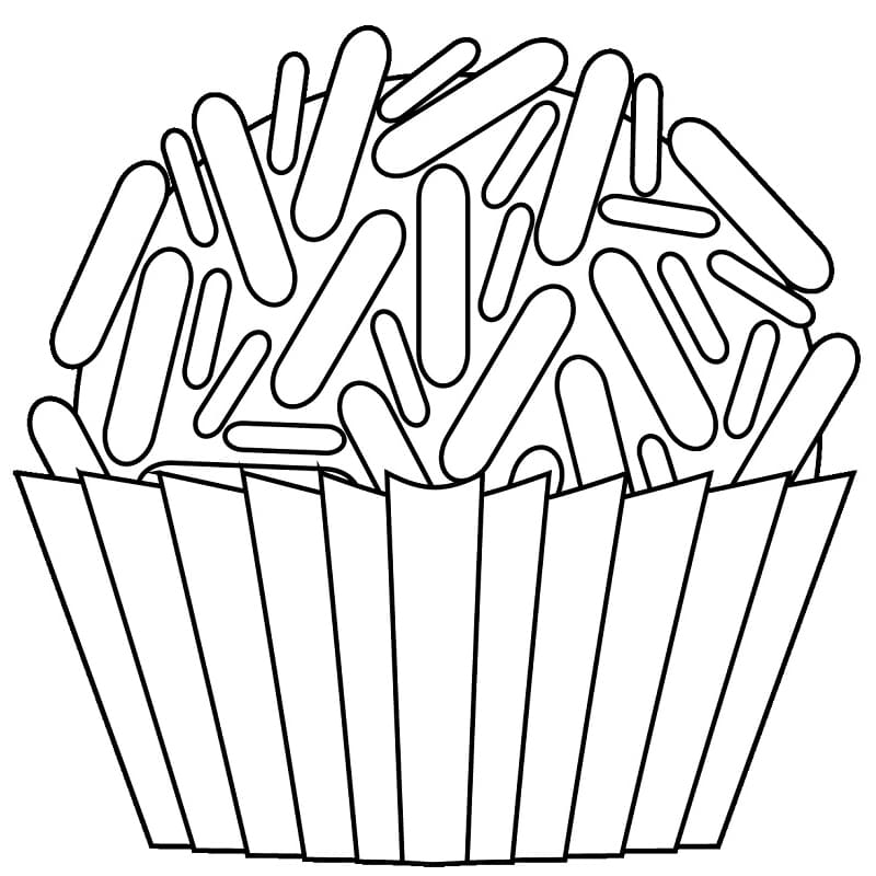 Brigadeiro para Imprimir e Colorir