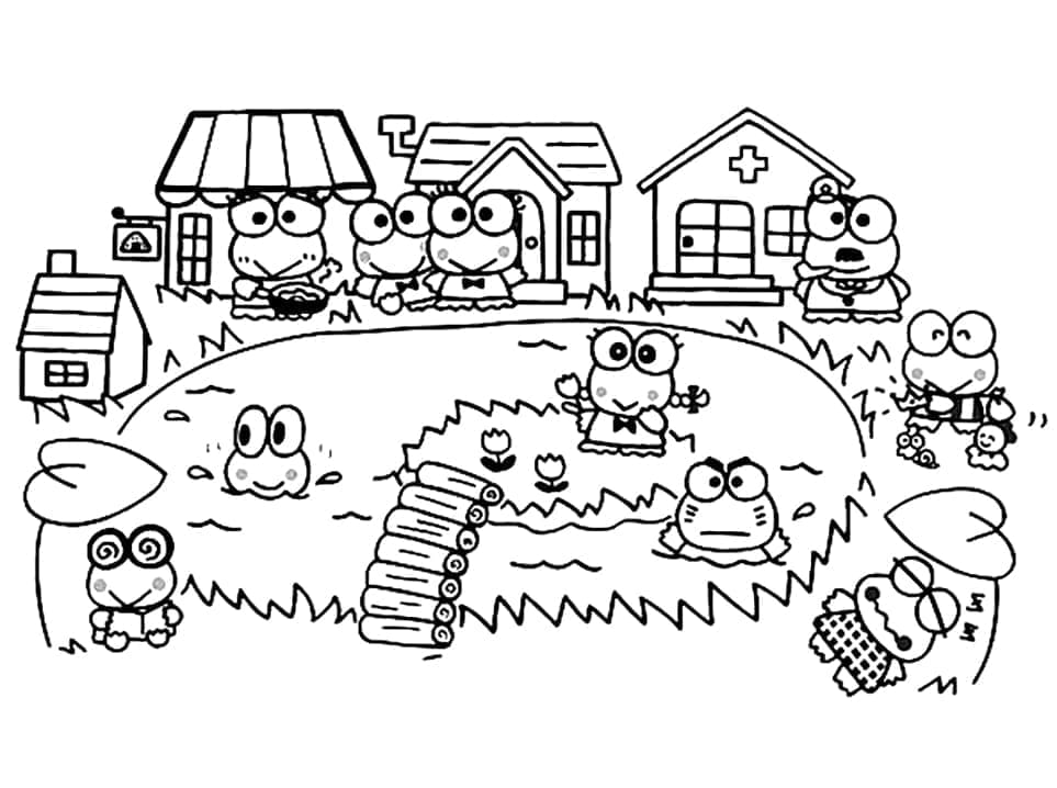 keroppi para imprimir