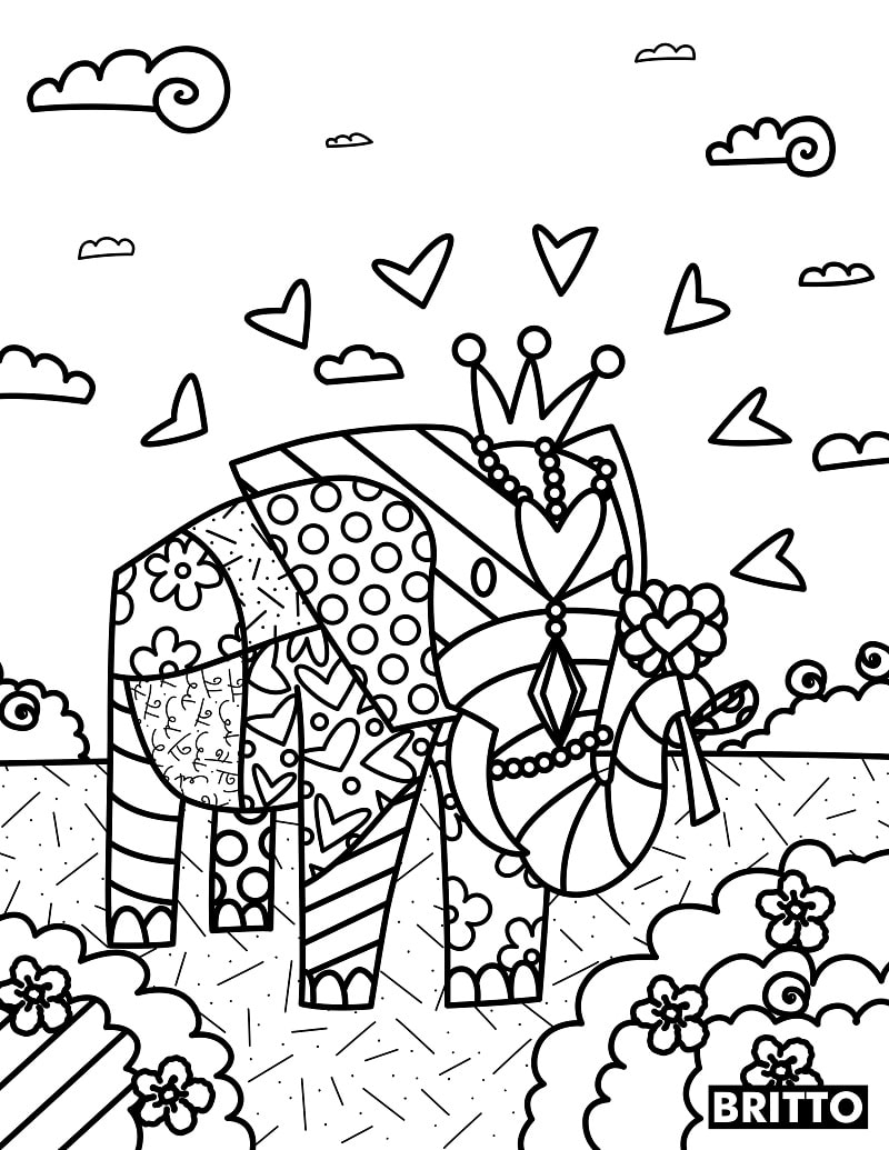 imagem de romero britto para pintar