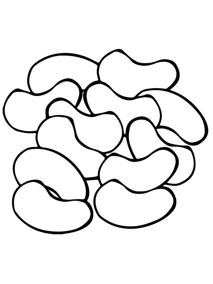 desenho feijões comuns para colorir