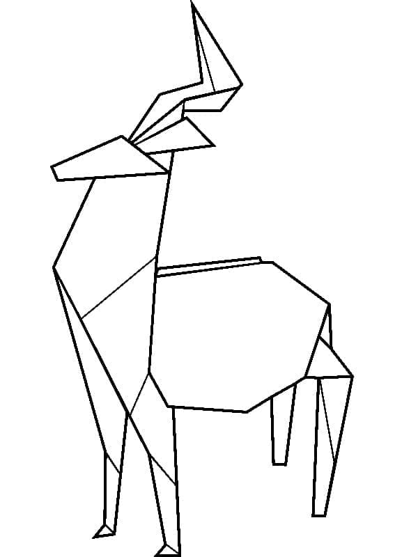 desenho de origami imprimível grátis para crianças para colorir
