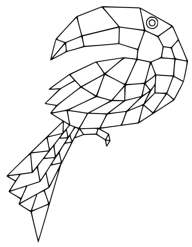 desenho de origami imprimível grátis para colorir