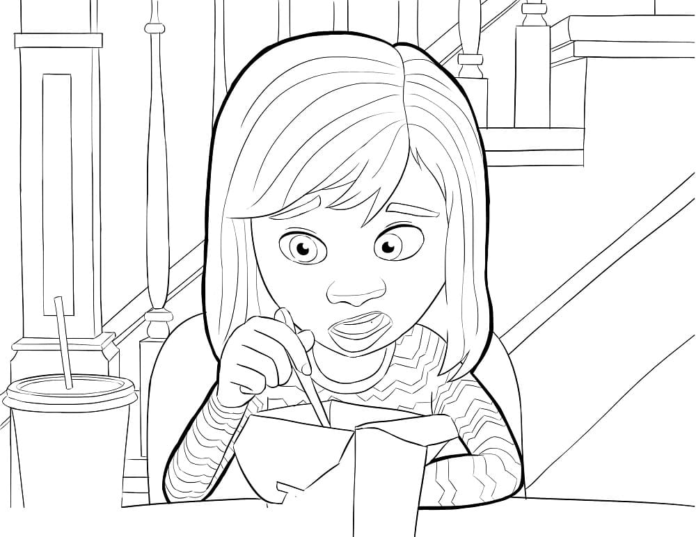desenho de riley imprimivel para colorir