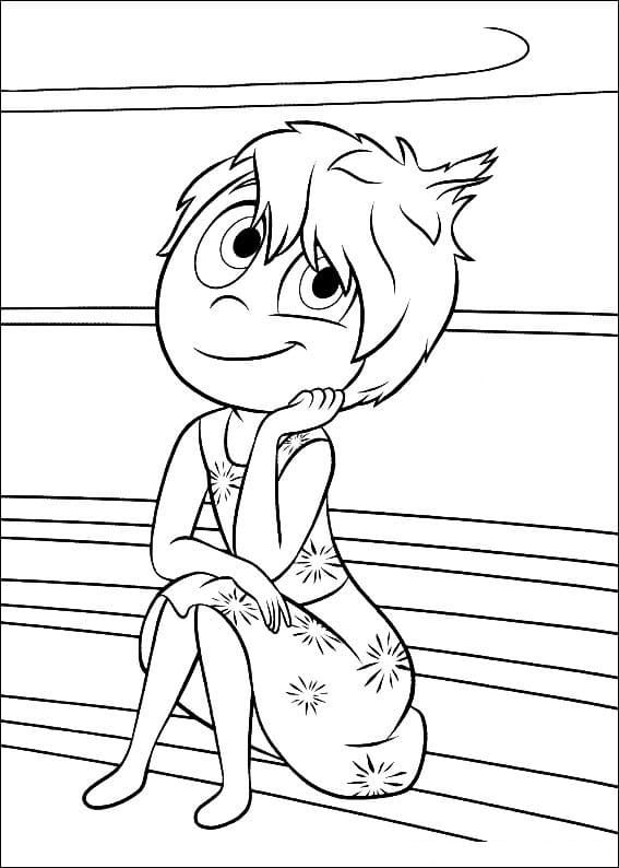 desenho alegria de divertida mente 2 para colorir