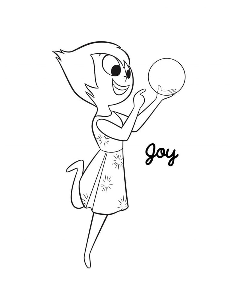 desenho alegria de divertida mente para colorir