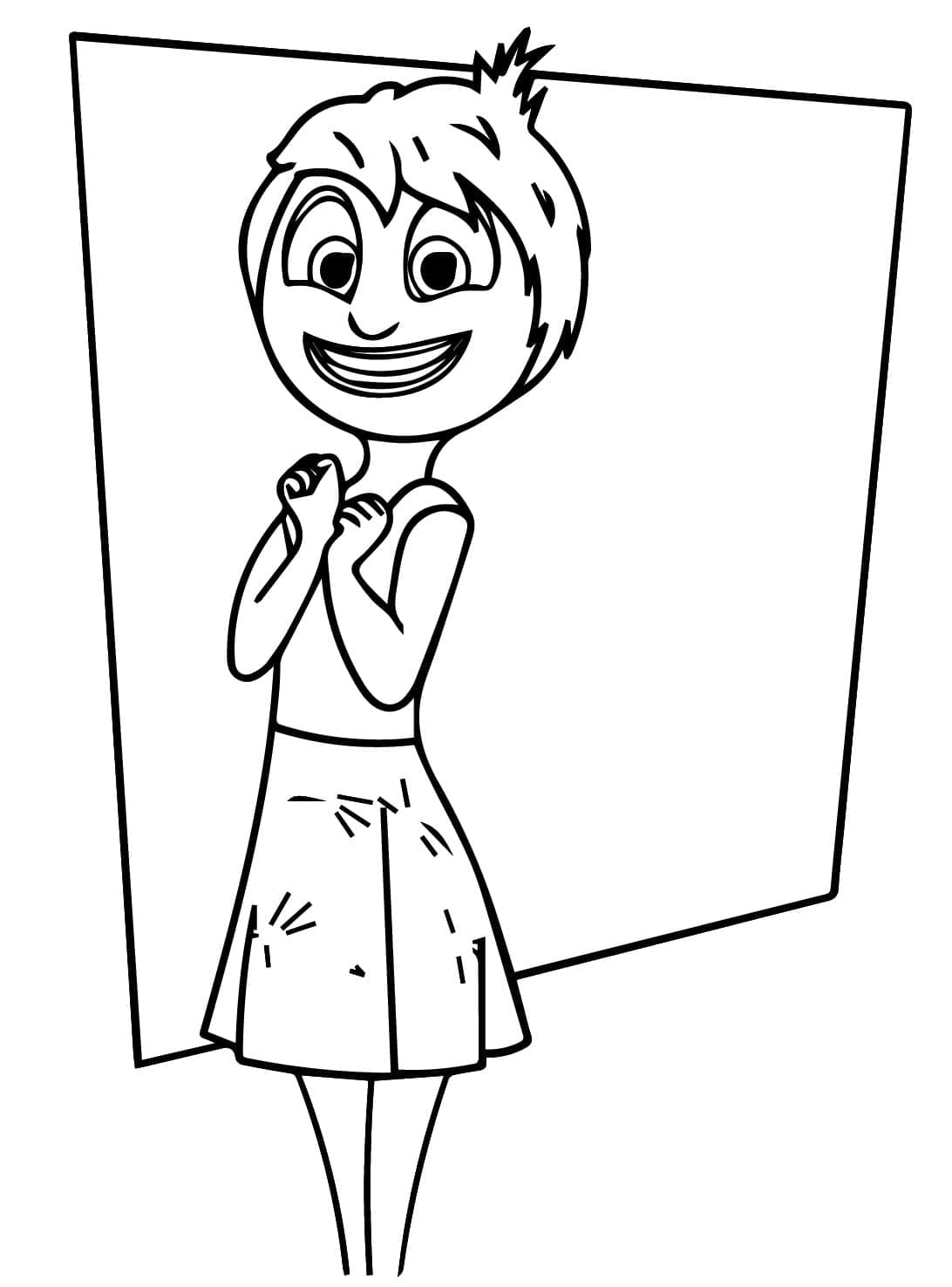 desenho de alegria de divertida mente 2 para colorir