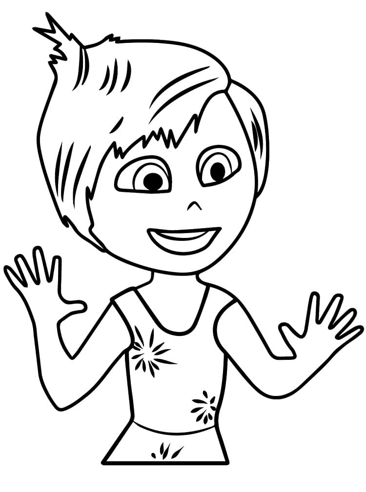 desenho de alegria imprimível para crianças para colorir